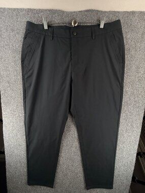 NWOT Marcus Pierce Pants Men Navy Blue 37x30 Performance Polyester ACTL 38X29